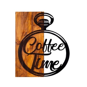 Decoratiune de perete maro/neagra din metal 47x58 cm Canteen The Home Collection