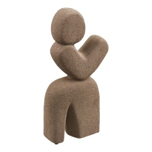 Decoratiune din ceramica maro 36 cm Deko House Nordic