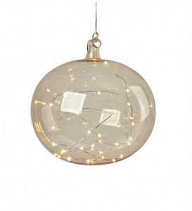 Decoratiune luminoasa suspendabila din sticla Lina Amber Markslojd