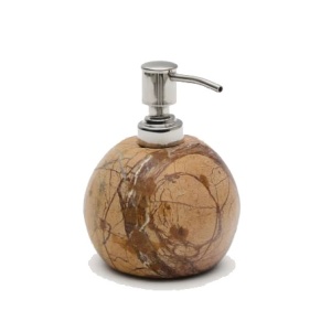 Dispenser sapun bej din marmura 200 ml Spalsh Kave Home