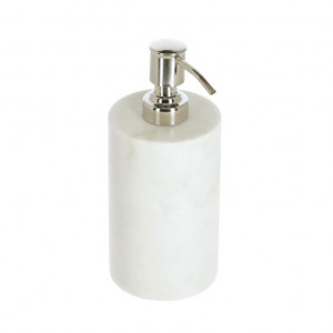 Dispenser sapun lichid alb din marmura si otel 200 ml Elenei Kave Home