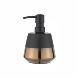 Dispenser sapun lichid din ceramica neagra/maro alama 450 ml Brandol Wenko