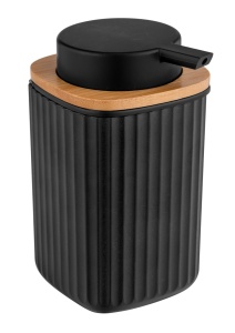 Dispenser sapun lichid din plastic negru 250 ml Rotello Wenko
