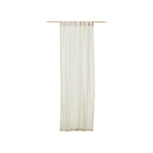 Draperie alba din fibre 140x270 cm Mahina Kave Home