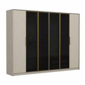 Dulap alb/gri inchis 210 cm Luxe The Home Collection