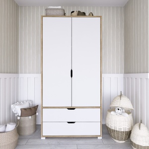 Dulap alb/maro 138 cm Corem The Home Collection
