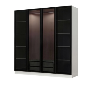 Dulap alb/negru 210 cm Kale Ale The Home Collection