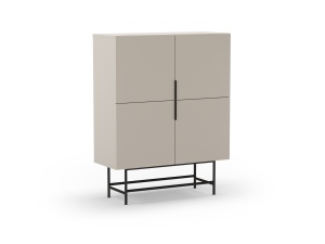 Dulap crem din metal 128 cm Eldia Quiet Object