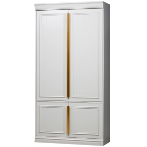 Dulap gri din lemn 215 cm Organize Deep Woood