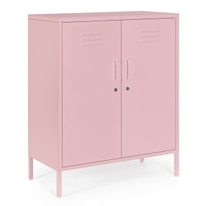 Dulap roz din metal 102 cm Cambridge Bizzotto