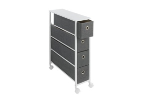 Etajera cu roti alba 79 cm Niche Wenko
