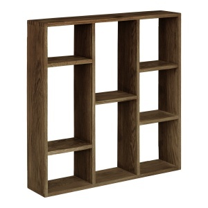 Etajera de perete din lemn maro inchis 70 cm Townsville House Nordic