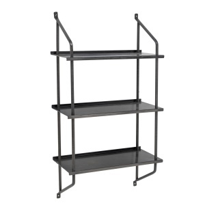 Etajera de perete neagra din metal 90 cm Sindre Bloomingville