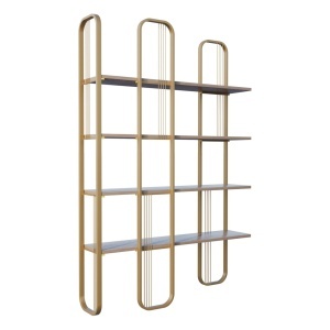 Etajera maro/aurie 180 cm Dubai The Home Collection