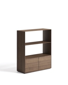 Etajera maro inchis 106 cm Visala Walnut Kave Home