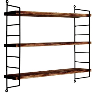 Etajera maro/neagra din lemn 57 cm Solid The Home Collection