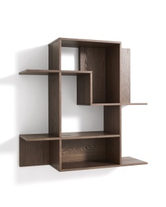 Etajera modulara maro 80 cm Ina Walnut Kave Home