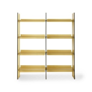 Etajera verde oliv din plastic 160 cm Clear HKliving