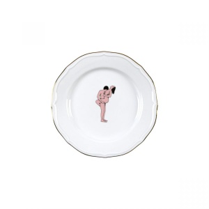 Farfurie pentru desert alba din ceramica 19 cm Seikantai Flamingo Seletti