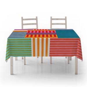 Fata de masa multicolora din fibre 140x220 cm Asr-tblclt25 The Home Collection