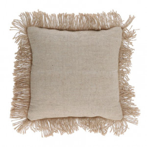 Fata de perna bej din bumbac si iuta 45x45 cm Delcie Kave Home