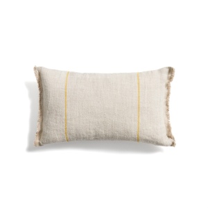 Fata de perna bej din fibre naturale 30x50 cm Lidore Yellow Kave Home