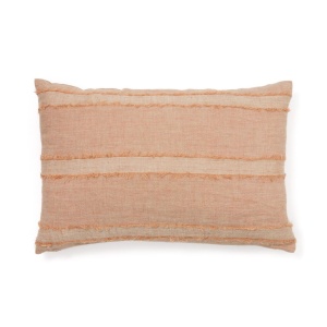 Fata de perna roz somon din fibre naturale 40x60 cm Neris Kave Home