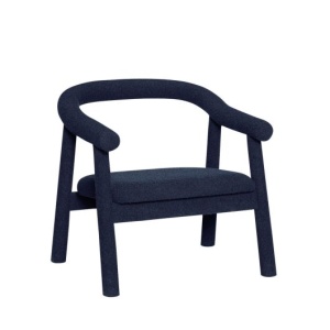 Fotoliu albastru din textil Ouli Boucle Hubsch