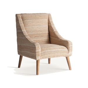 Fotoliu bej din textil Cheteris Vical Home