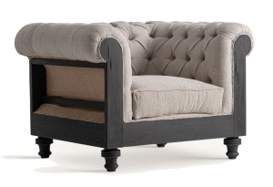 Fotoliu bej din textil Gore Vical Home