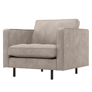 Fotoliu bej inchis din textil Rodeo Classic Rib Woood