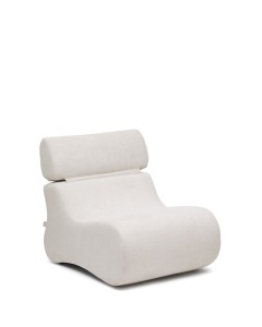 Fotoliu bej perlat din textil Club Chenille Kave Home
