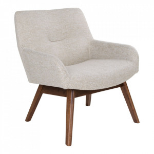 Fotoliu din textil bej nisipiu London House Nordic