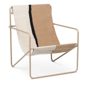 Fotoliu exterior crem din textil Desert Soil Ferm Living