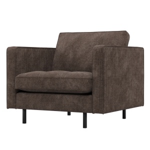 Fotoliu maro din textil Rodeo Classic Rib Woood