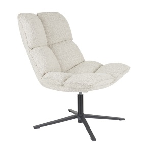Fotoliu rotativ bej din textil Bros Quiet Object