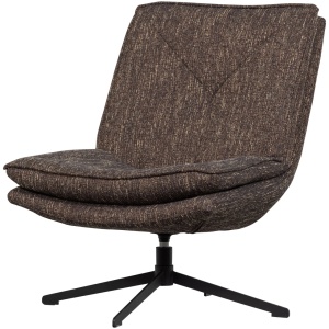 Fotoliu rotativ maro din textil Milaro Woood