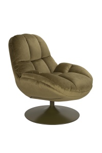 Fotoliu rotativ verde din textil Beefy Quiet Object