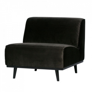 Fotoliu verde inchis din catifea Statement Woood