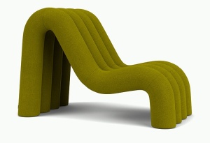 Fotoliu verde muschi din textil Alp Kvadrat Vidar Moss - 956 FEST