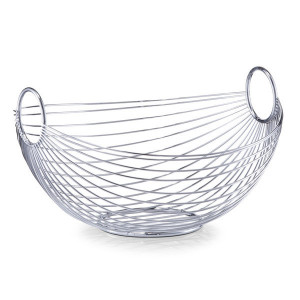 Fructiera argintie din metal 26x28 cm Fona Zeller