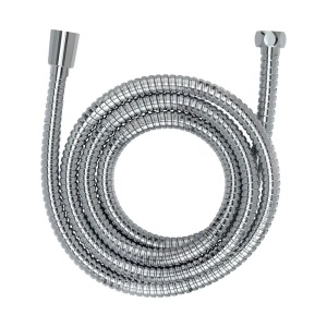 Furtun pentru dus argintiu din metal Edels Wenko
