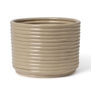 Ghiveci crem din ceramica 20 cm Corduroy Ferm Living