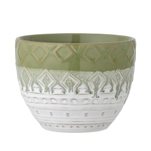 Ghiveci verde din ceramica 14 cm Basel Creative Collection