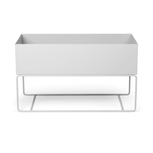 Jardiniera gri cu suport din metal Alana Ferm Living