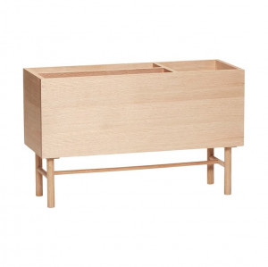 Jardiniera maro din lemn 30x80 cm Ground Hubsch