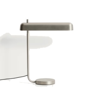 Lampa birou argintie din metal 40 cm Nelaia Kave Home
