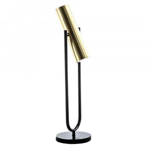 Lampa birou aurie/neagra din metal 55 cm Mira Thai Natura