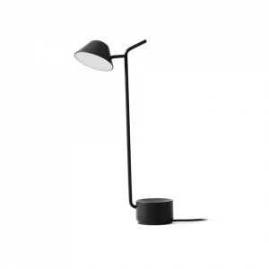 Lampa birou dimabila neagra din otel cu LED 52 cm Peek Menu