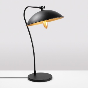 Lampa birou neagra/aurie din metal 50 cm Epika The Home Collection